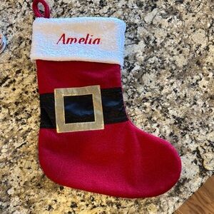 Personalized Red Christmas Stocking